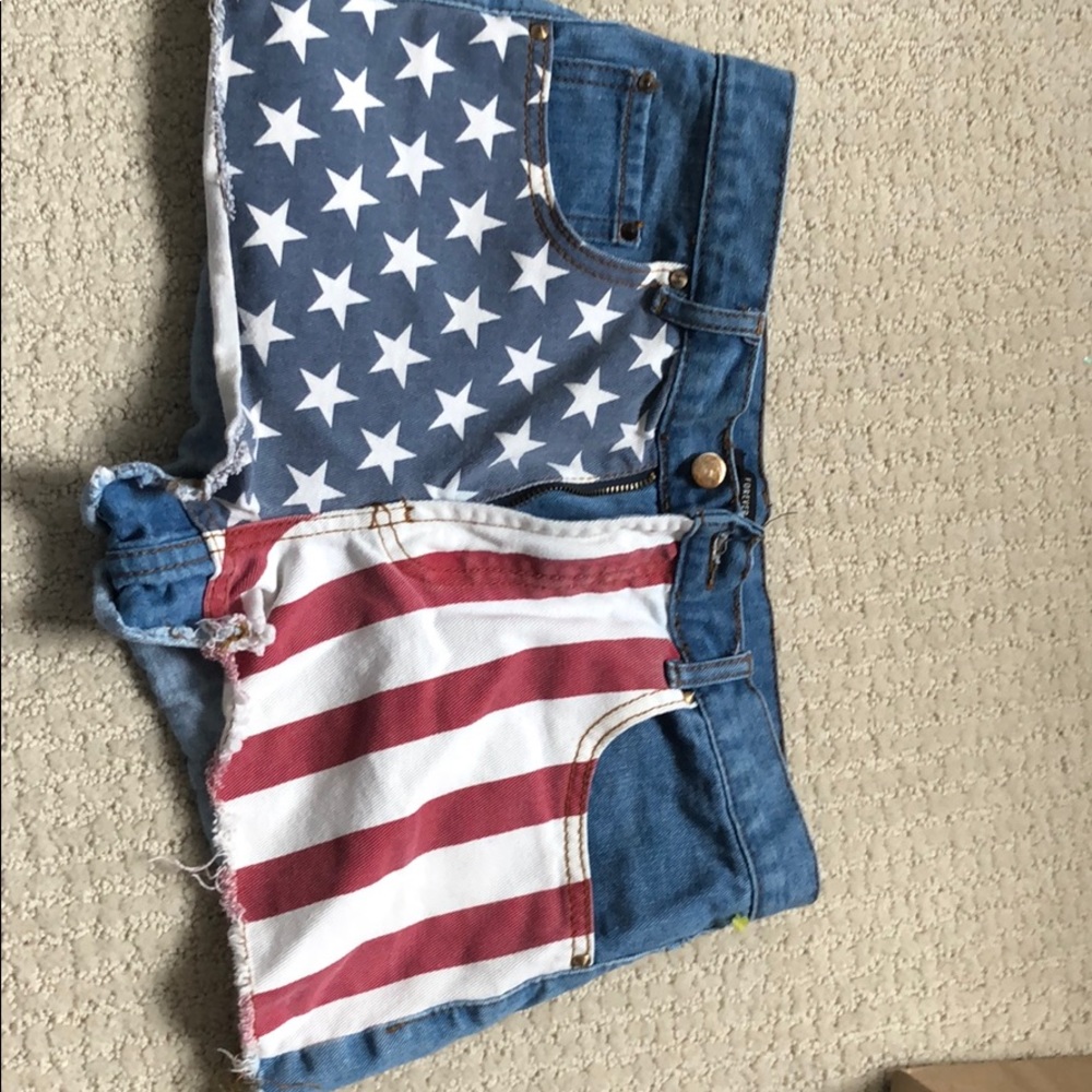 American flag short shorts
